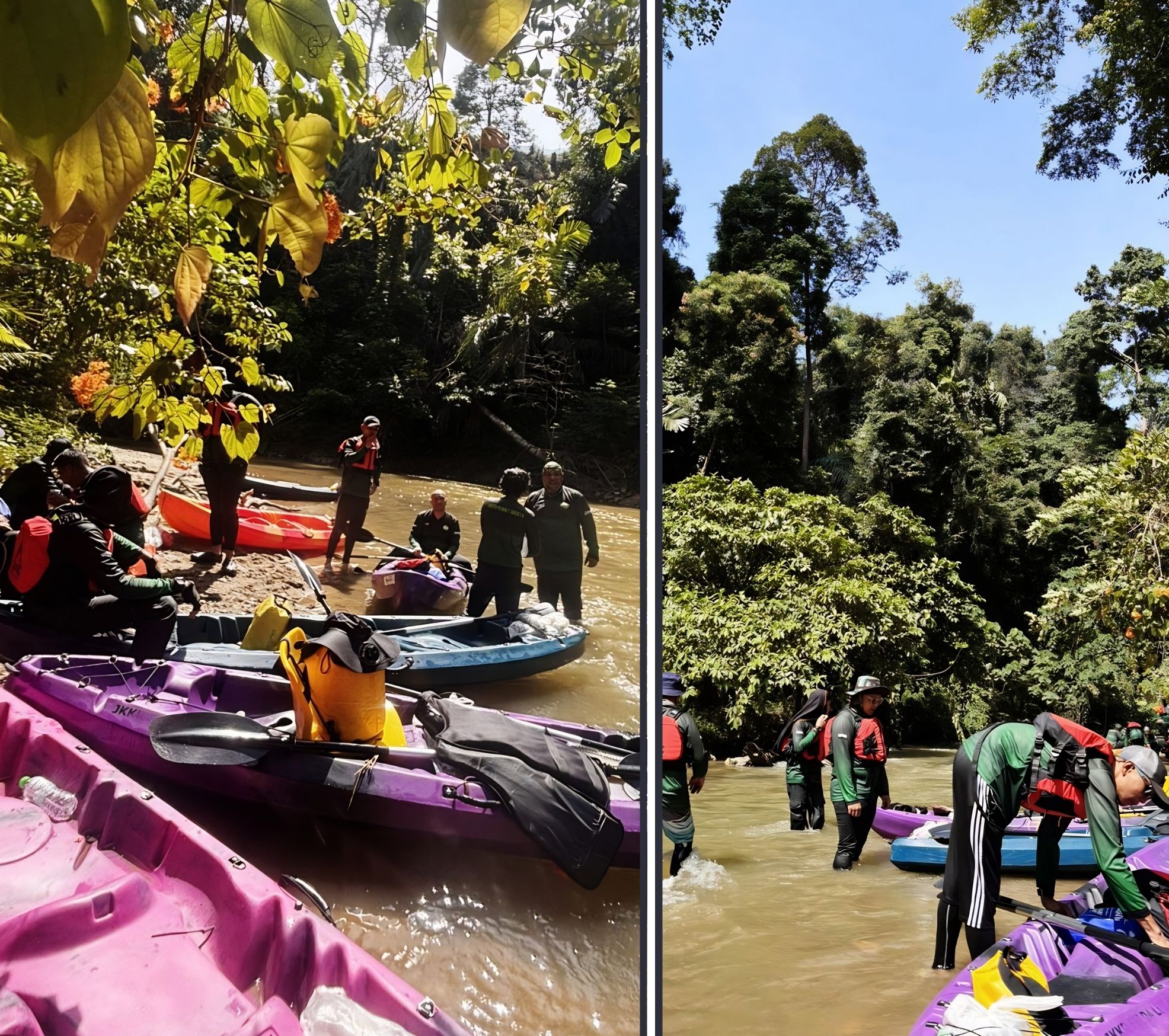 Ekspedisi kayak menyusuri Sungai Bilut 1