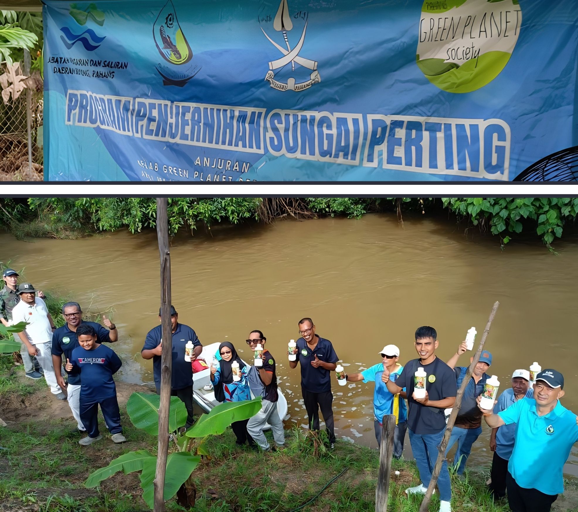 Program penjernihan Sungai Bentong bersama JPS Majlis Perbandaran dan Komuniti Kampung Baru 1